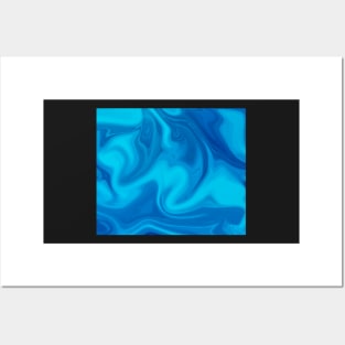 Blue Ocean Waves Posters and Art